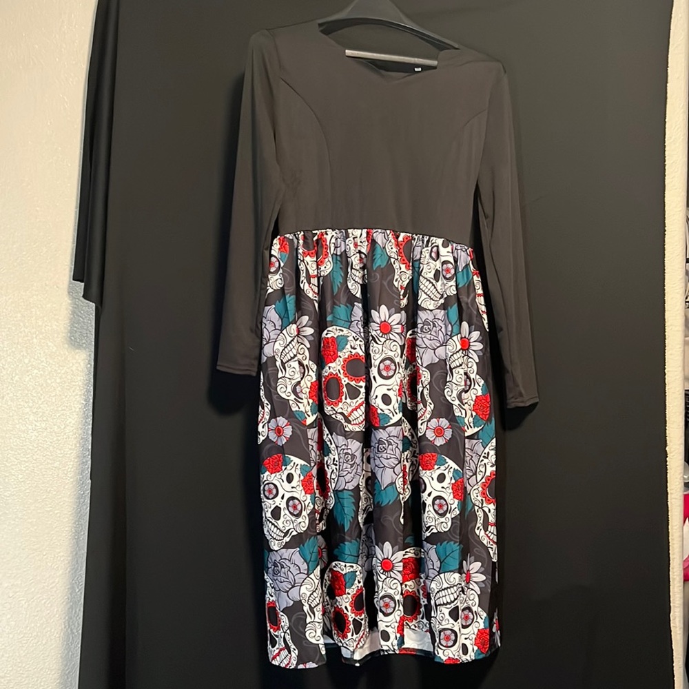 Skull pinup style dress